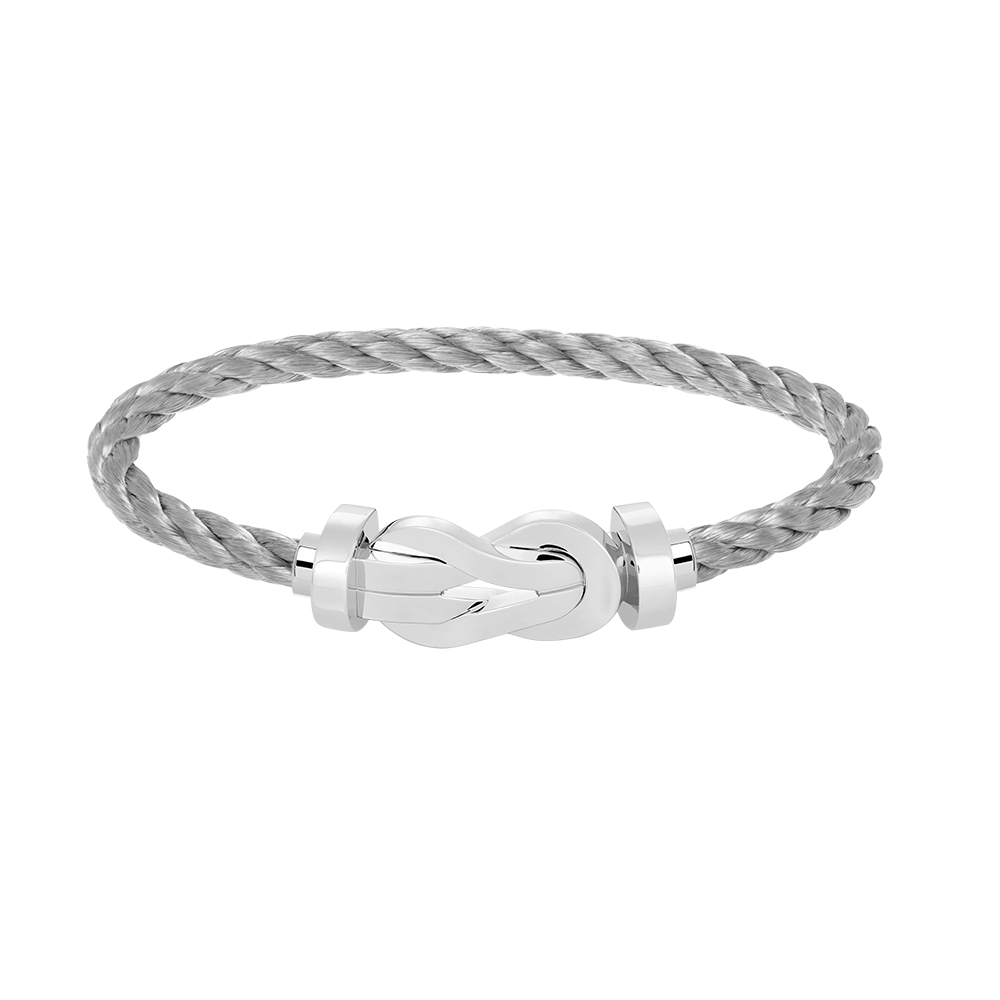 [Elitejewels]Chance Armband mit großer 8-stelliger Schnalle, ohne Diamanten, Silber