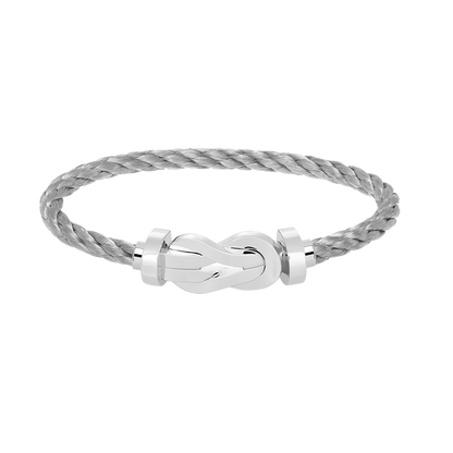 [Elitejewels]Chance Armband mit großer 8-stelliger Schnalle, ohne Diamanten, Silber