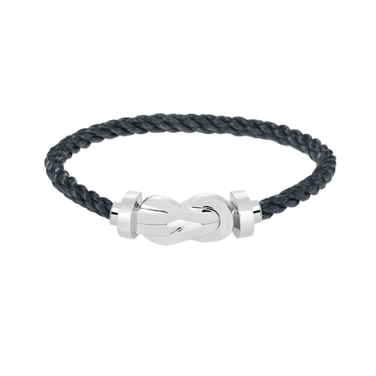 [Elitejewels]Chance Armband mit großer 8-stelliger Schnalle, ohne Diamanten, Silber