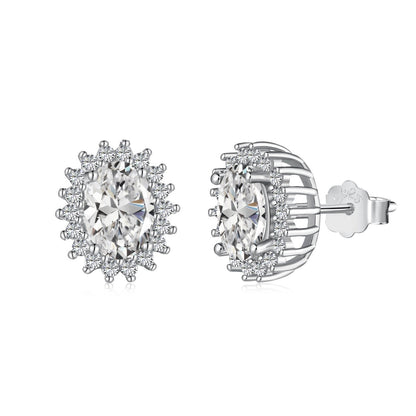 [Elitejewels]Delicate Radiant Oval Cut Daily Earrings