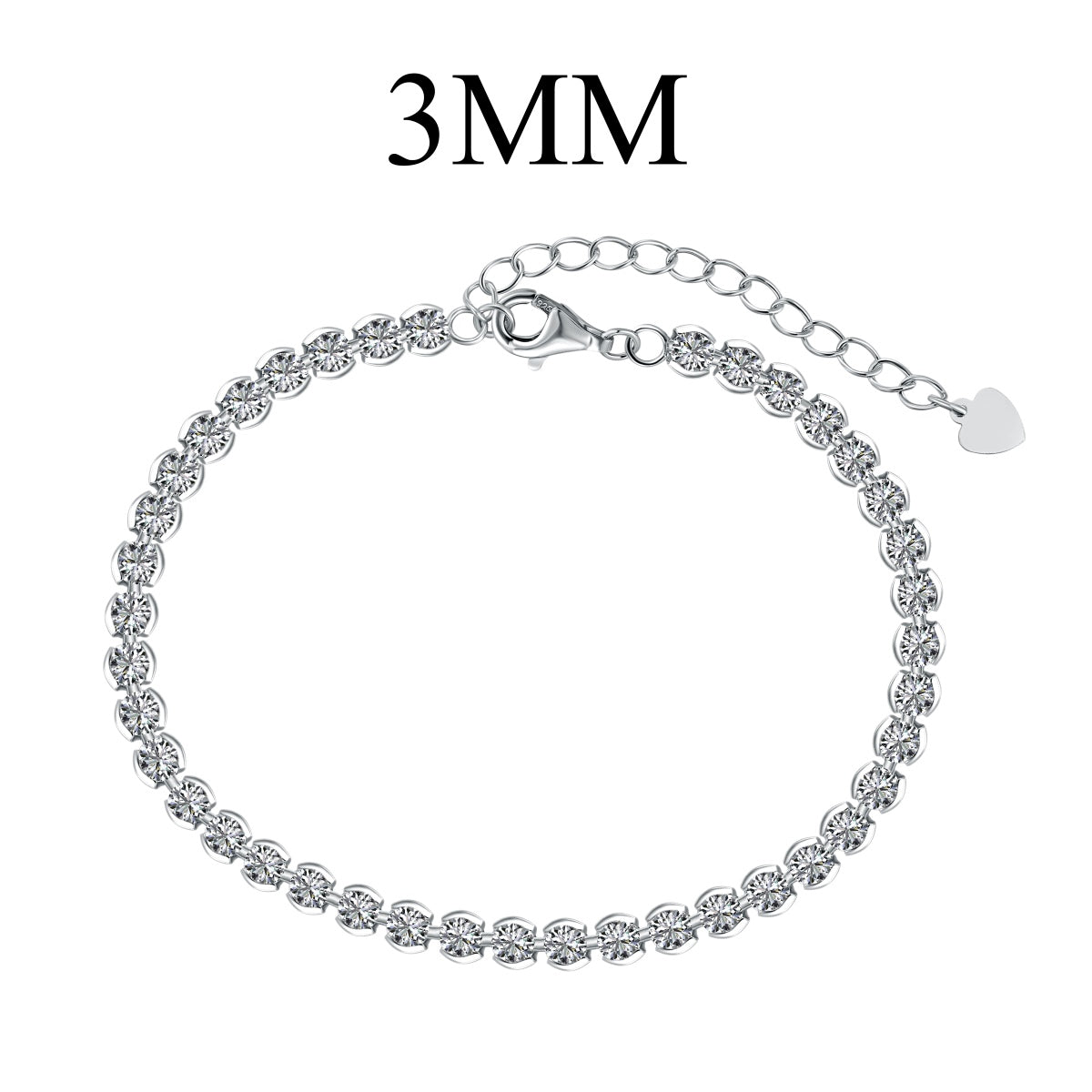 [Elitejewels]Ornate  Sparkling Round Cut Daily Bracelet