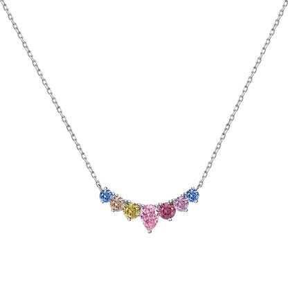 [Elitejewels]Dainty Colorful Heart Necklace