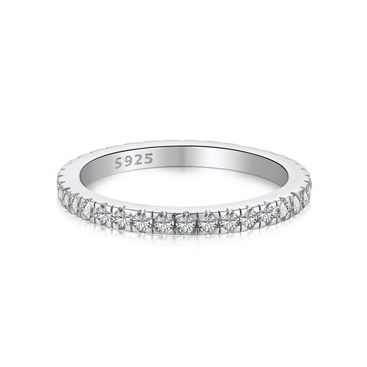 [Elitejewels]Delicate Sparkling Round Cut Daily Ring