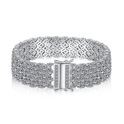 [Elitejewels] Verziertes, elegantes Party-Armband im Rundschliff