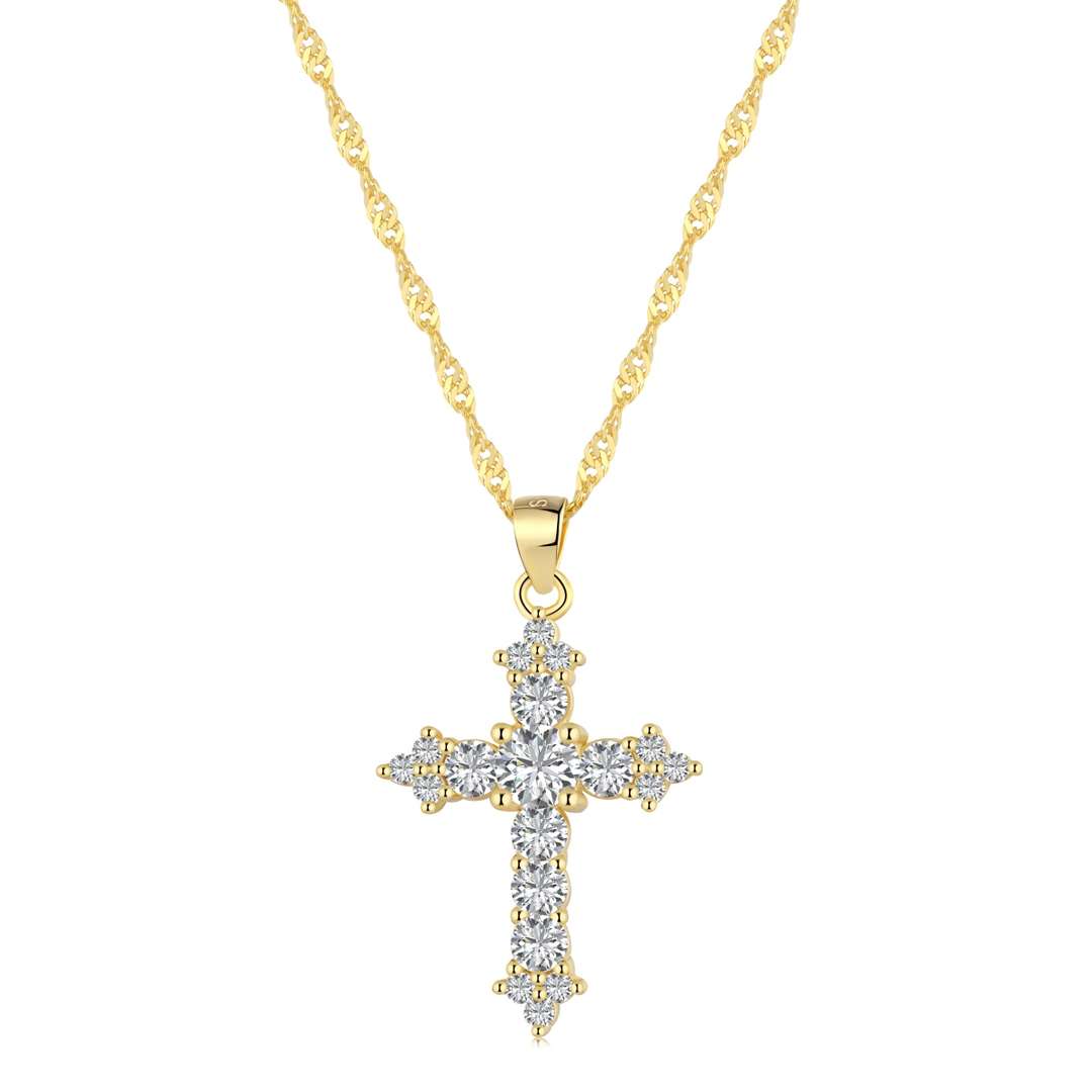 [Elitejewels]Delicate Cross Shape Necklace