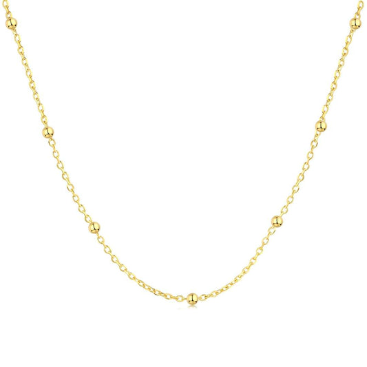 [Elitejewels]Small Bead Clavicle Chain Simple Necklace