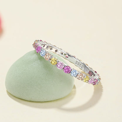 [Elitejewels]Elegant Vivid Round Cut Daily Ring