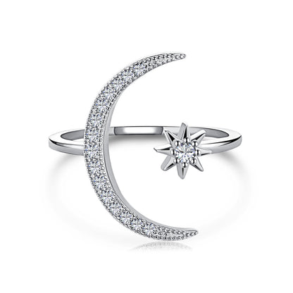 [Elitejewels]Ewigkeitsring mit Mond und Stern