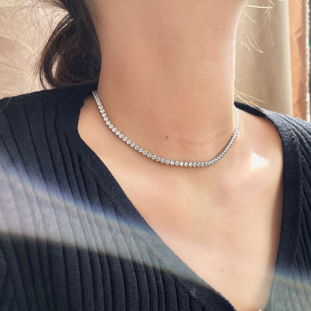 [Elitejewels]Elegant Tennis Chain Necklace