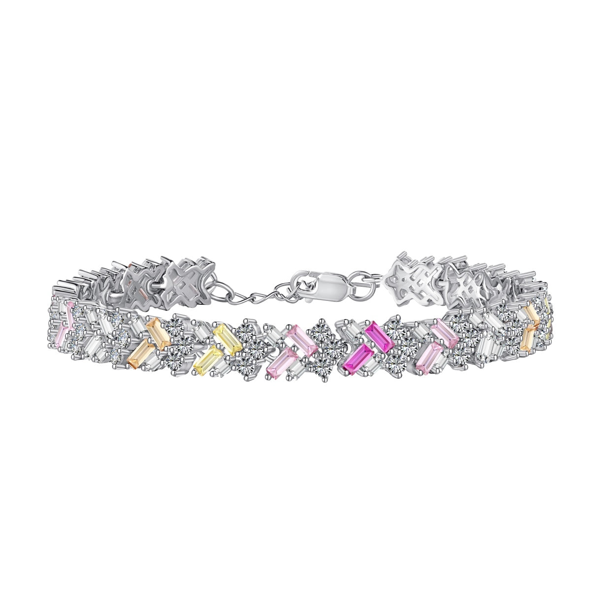 [Elitejewels]Dazzling Unique Multi Shape Daily Bracelet