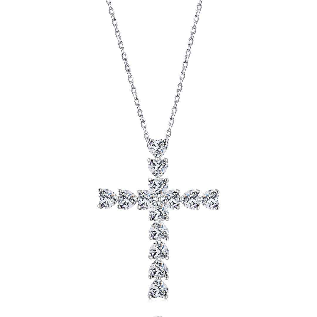 [Elitejewels]Radiant Cross Shape Necklace