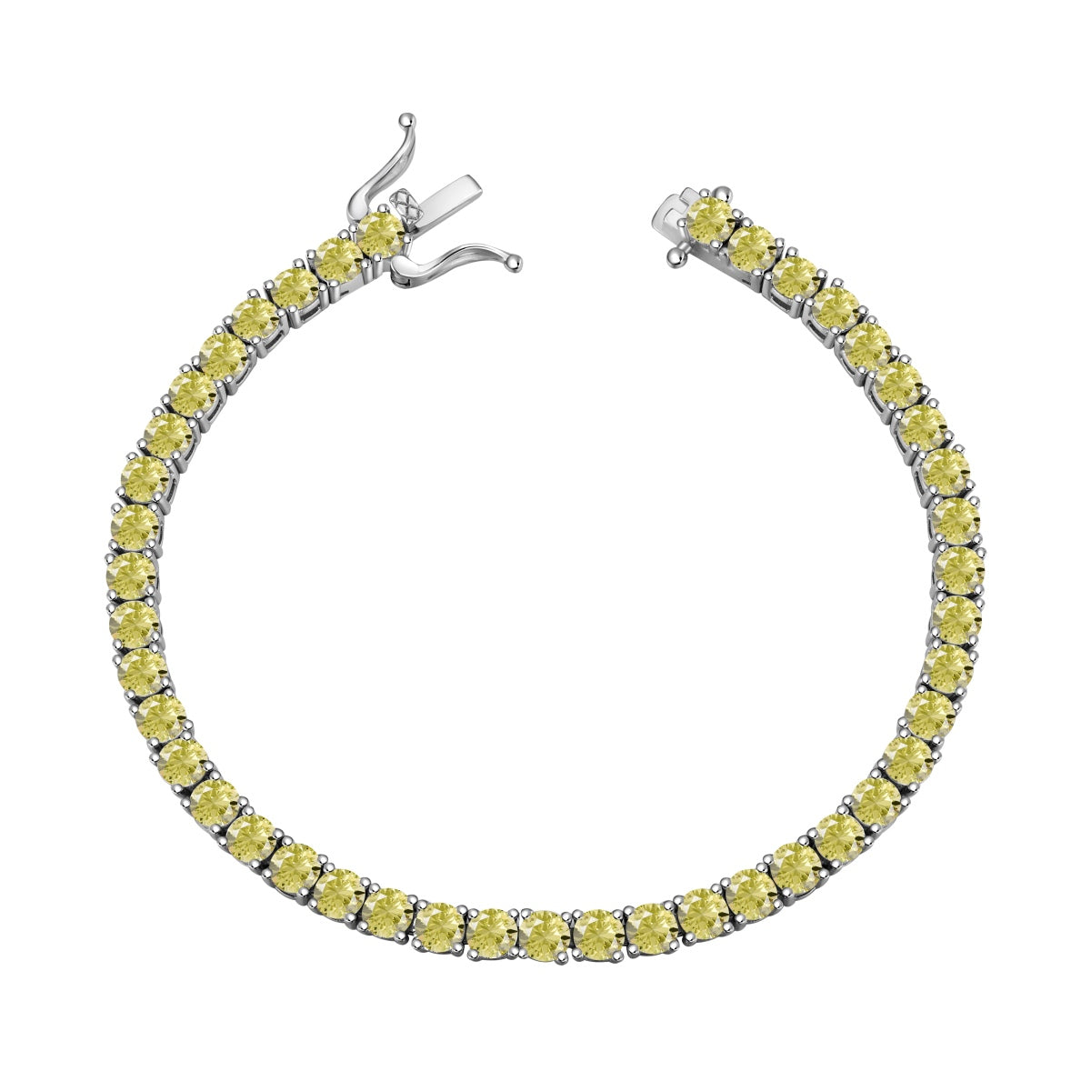 [Elitejewels]Ornate Dazzling Round Cut Tennis Bracelet