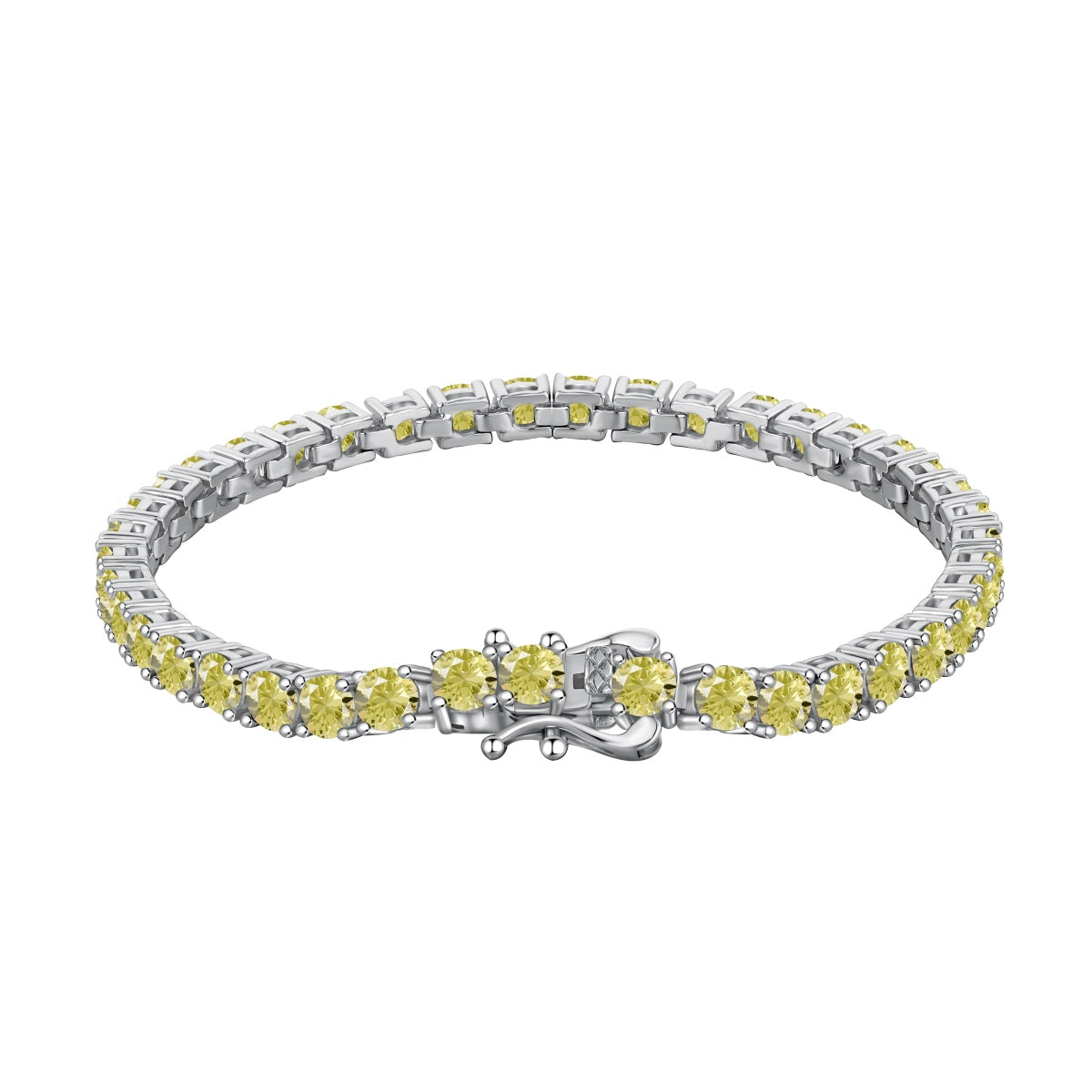 [Elitejewels]Ornate Dazzling Round Cut Tennis Bracelet