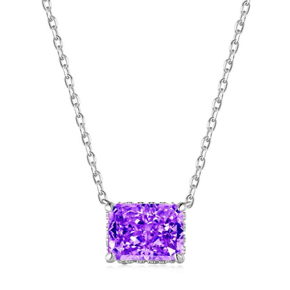 [Elitejewels]Luxurious Square Shape Colorful Necalack