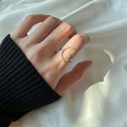 [Elitejewels]Eternity Moon & Star Ring