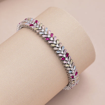 [Elitejewels]Dainty Radiant Emerald Cut Daily Bracelet