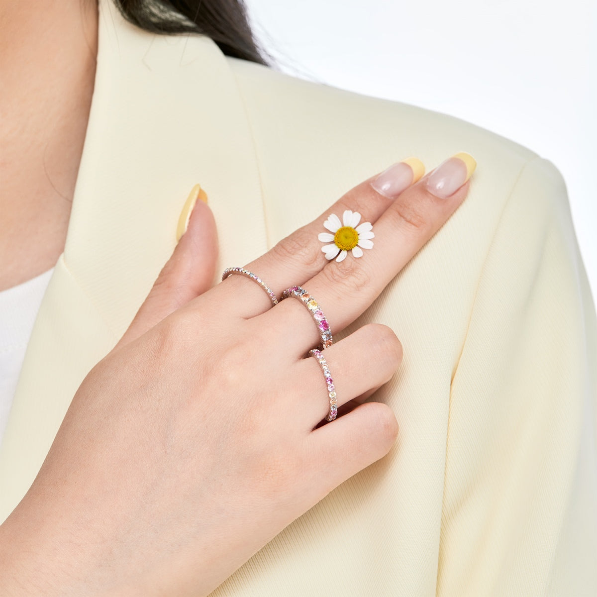 [Elitejewels]Elegant Vivid Round Cut Daily Ring