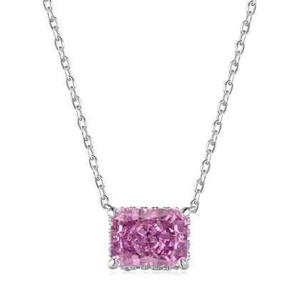 [Elitejewels]Luxurious Square Shape Colorful Necalack