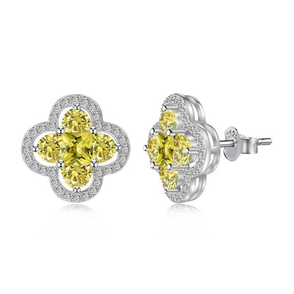 [Elitejewels]Lucky Four-Leaf Clover Exquisite Earrings