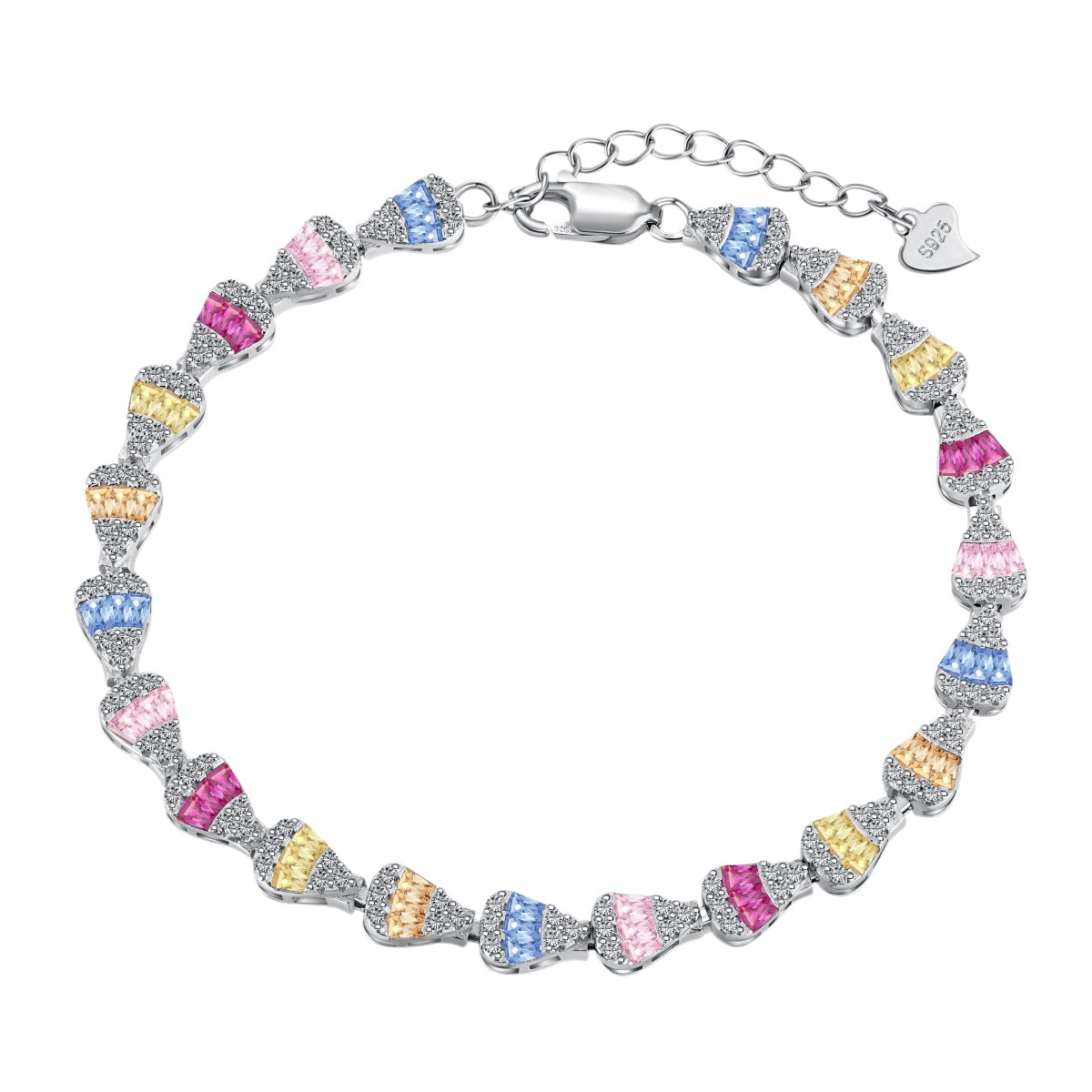 [Elitejewels]Radiant Water Drop Shape Daily Bracelet