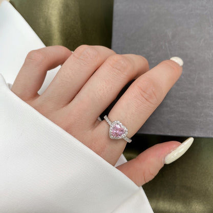 [Elitejewels]Eternity Splashy Romantic Heart Shape Lover Ring