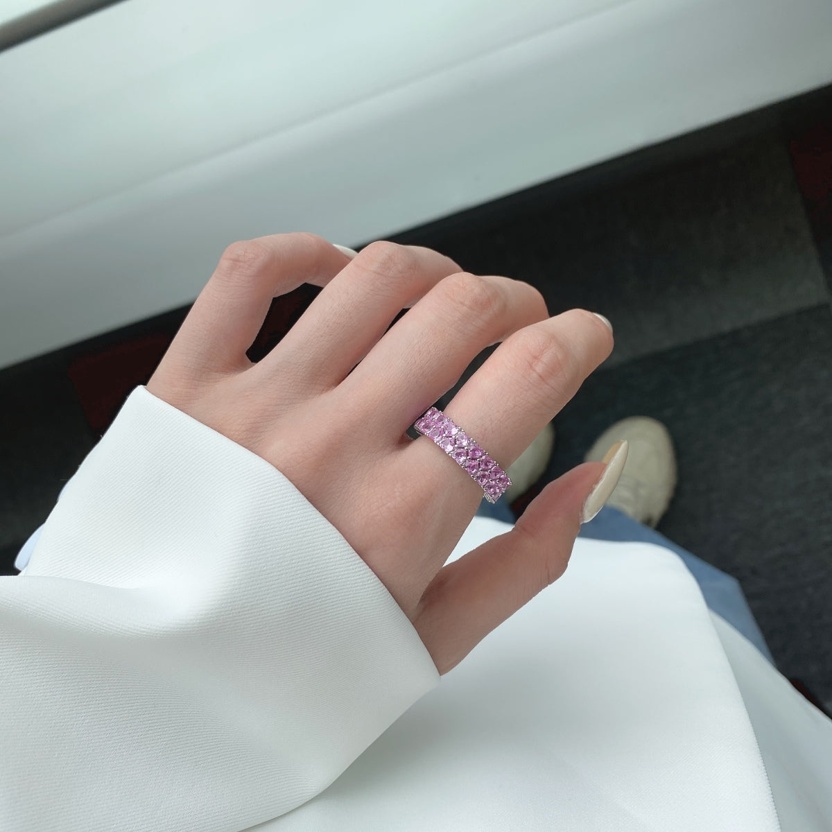 [Elitejewels]Sparkling Full Heart Ring