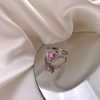 [Elitejewels]Eternity Splashy Romantic Heart Shape Lover Ring