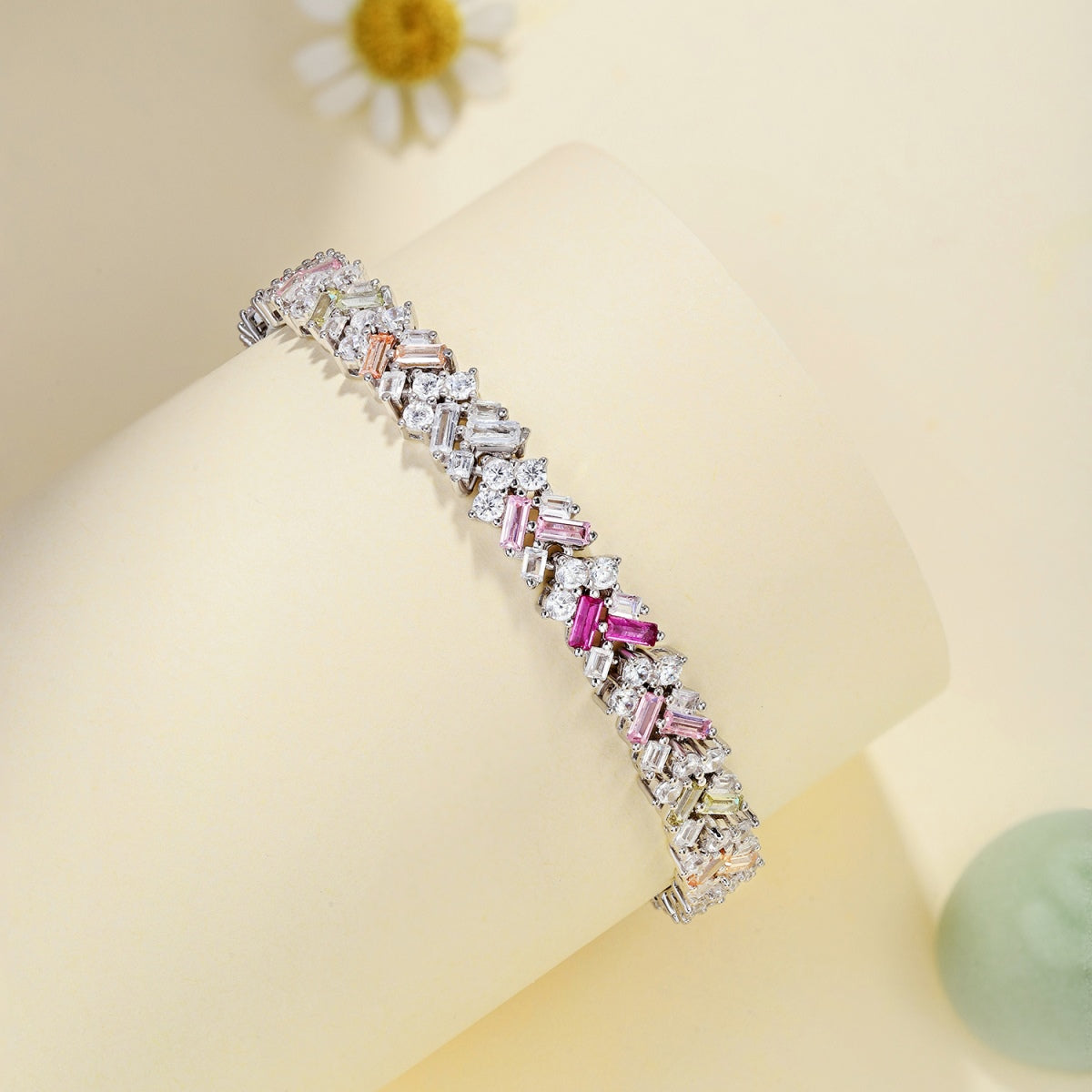 [Elitejewels]Dazzling Unique Multi Shape Daily Bracelet