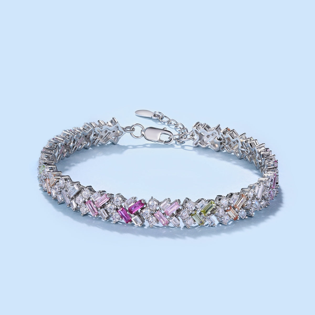 [Elitejewels]Dazzling Unique Multi Shape Daily Bracelet