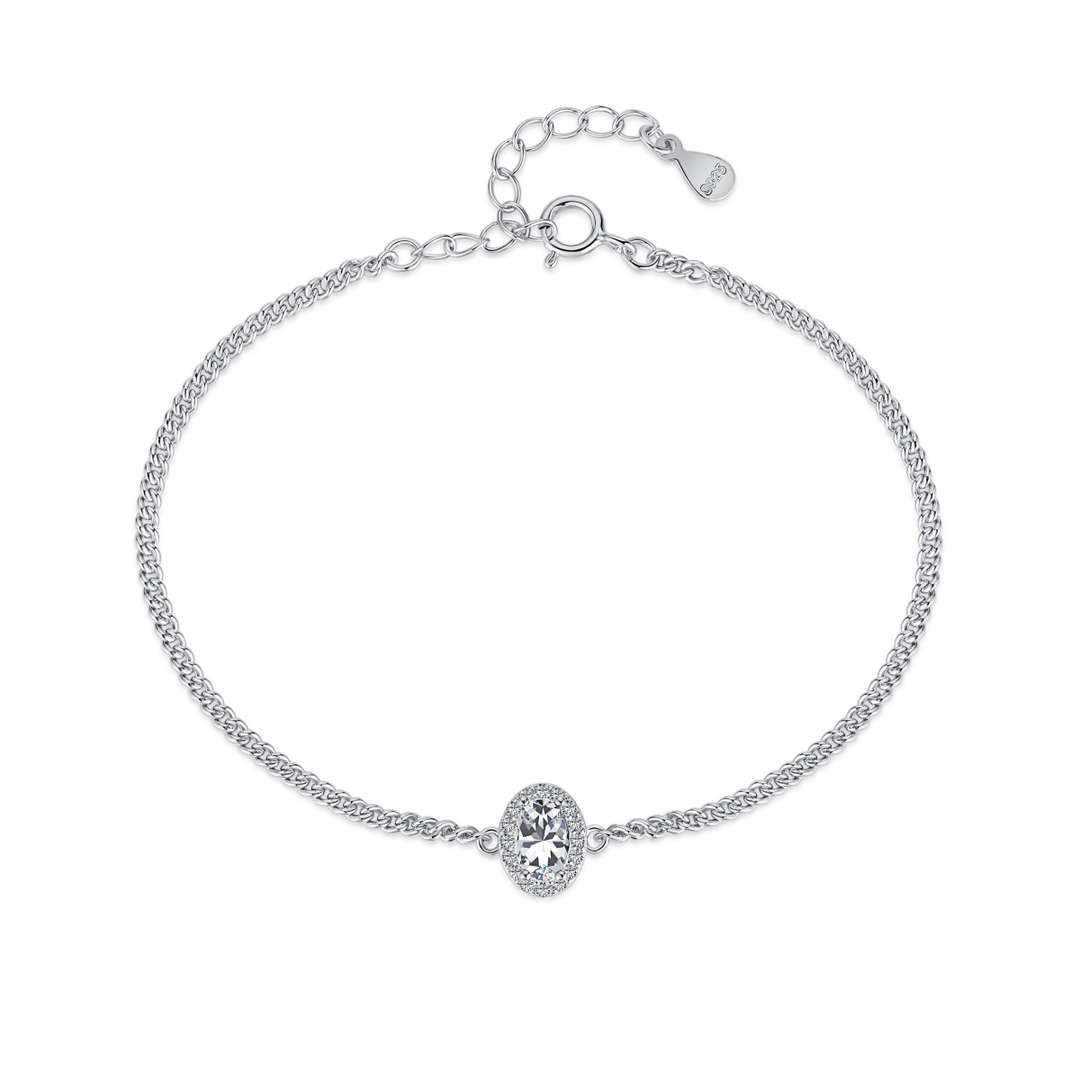 [Elitejewels]Exquisite Oval Shape Bracelet