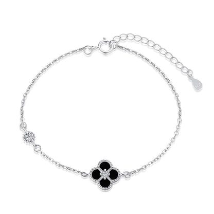 [Elitejewels]Delicate Four Leaf Clover Bracelet