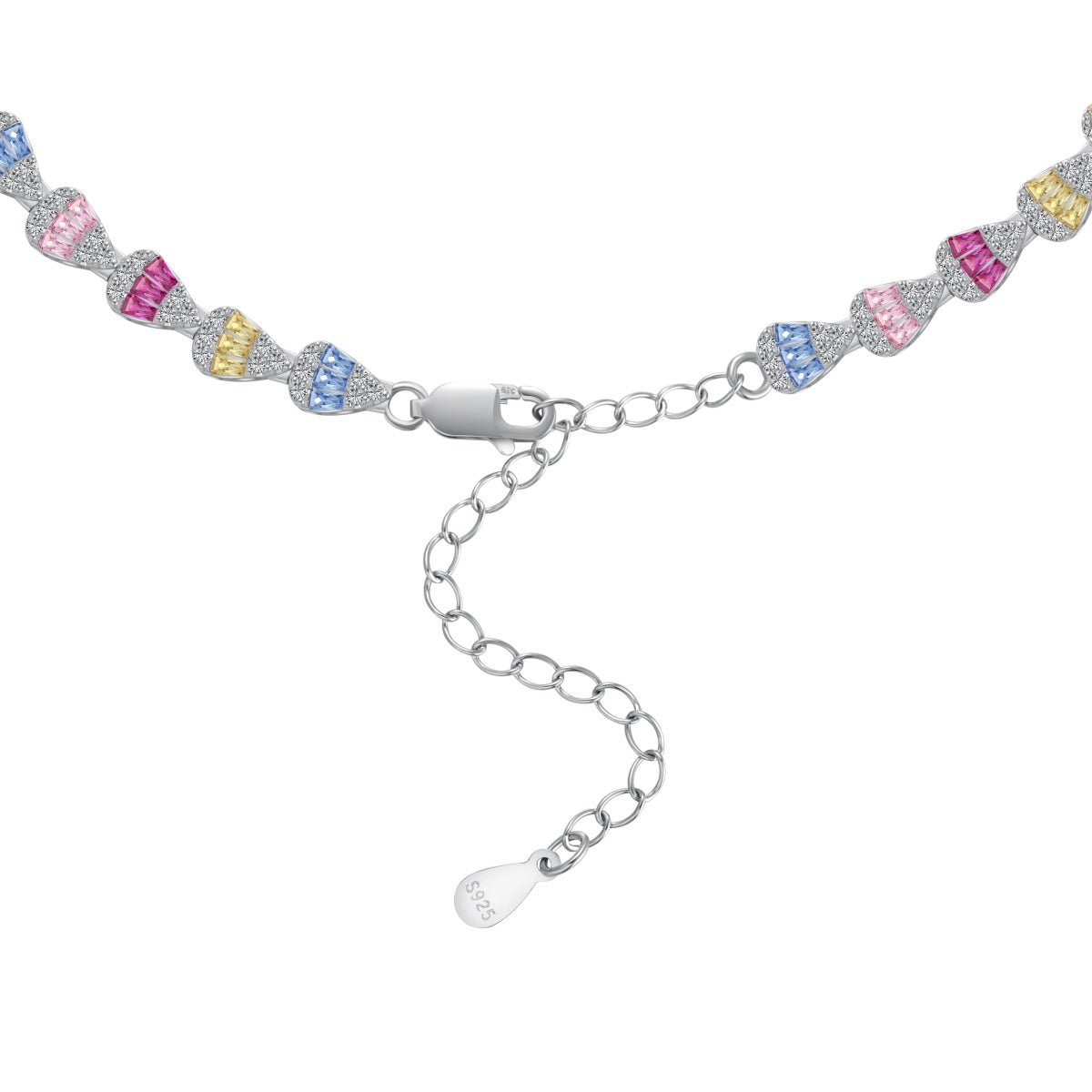 [Elitejewels]Radiant Colorful Rainbow Necklace