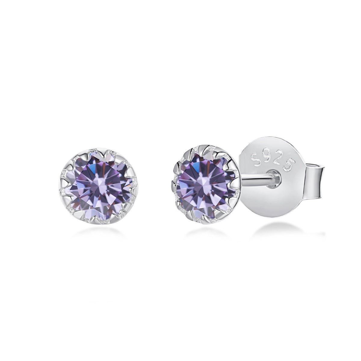 [Elitejewels]Sparkling Colorful Round Shape Earrings