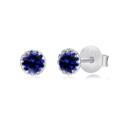 [Elitejewels]Sparkling Colorful Round Shape Earrings