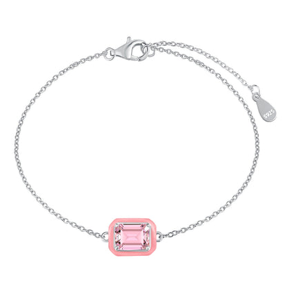 [Elitejewels]2,0 Karat funkelndes buntes Smaragdschliff-Tagesarmband