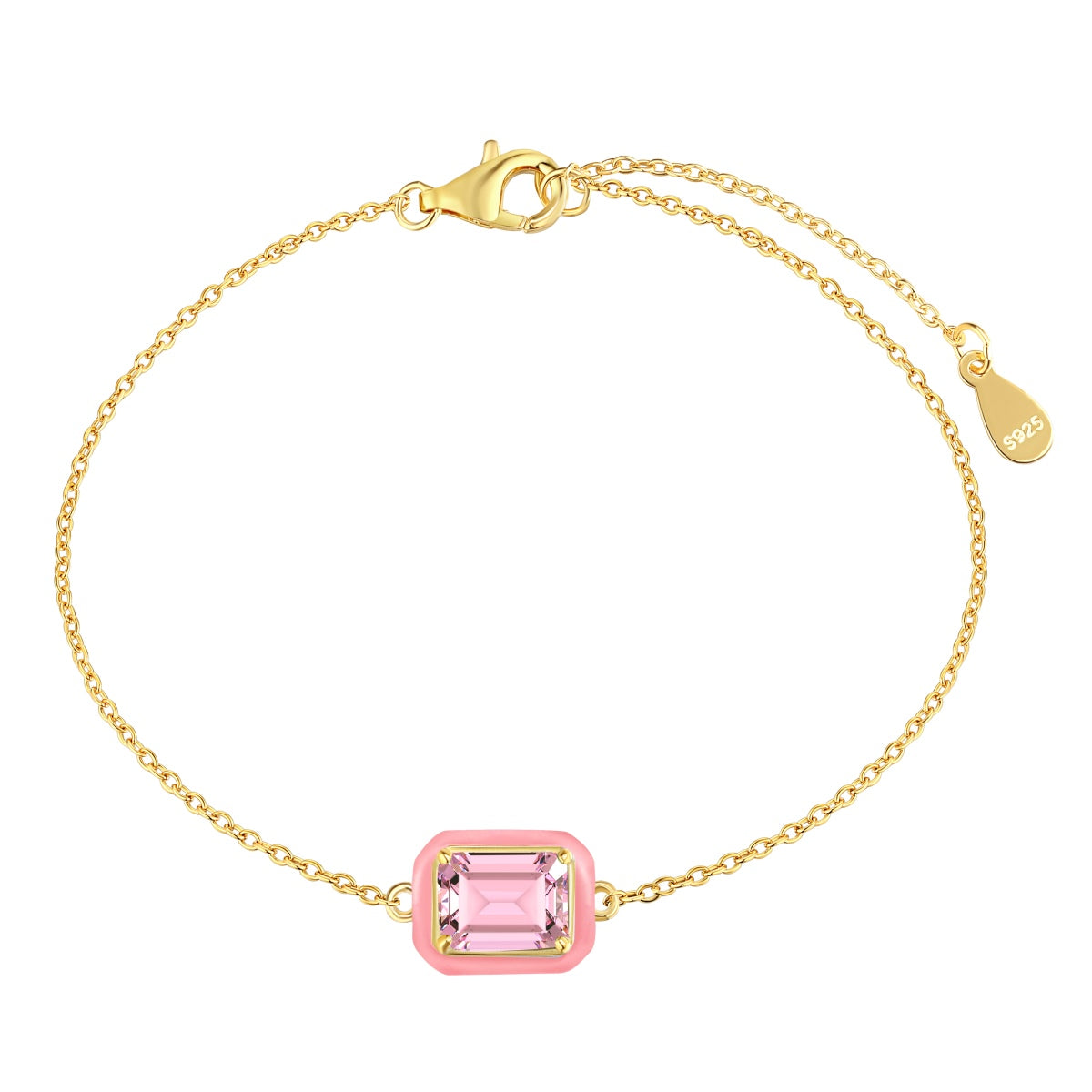 [Elitejewels]2,0 Karat funkelndes buntes Smaragdschliff-Tagesarmband