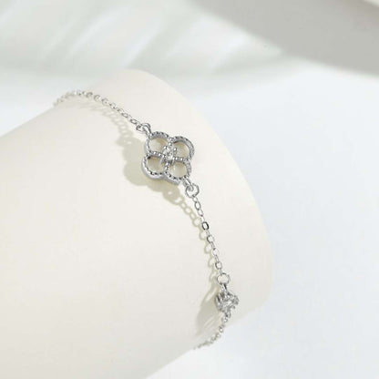 [Elitejewels]Delicate Four Leaf Clover Bracelet