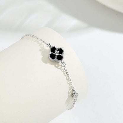 [Elitejewels]Delicate Four Leaf Clover Bracelet