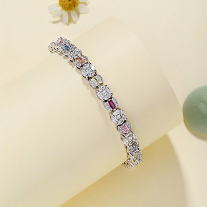 [Elitejewels]Dazzling Radiant Multi Cut Daily Bracelet