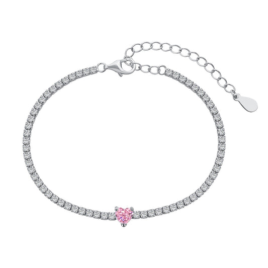 [Elitejewels] 0,5 Karat elegantes romantisches Herz-Armband für Liebhaber