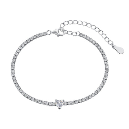 [Elitejewels] 0,5 Karat elegantes romantisches Herz-Armband für Liebhaber