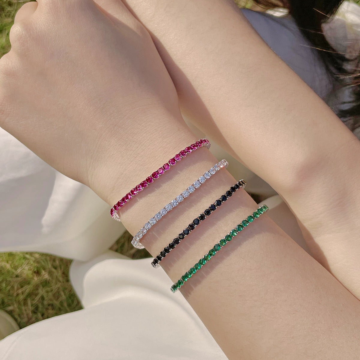 [Elitejewels]Radiant Colorful Round Cut Party Bracelet