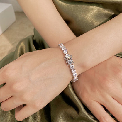 [Elitejewels]0.75 Carat Dazzling Round Cut Wedding Bracelet