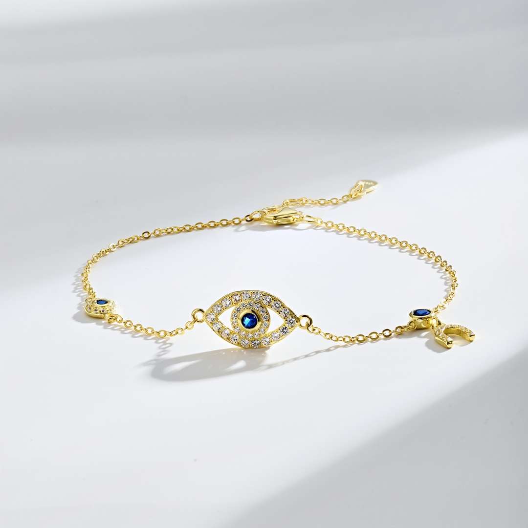 [Elitejewels]Dainty Eye Shape Necklace