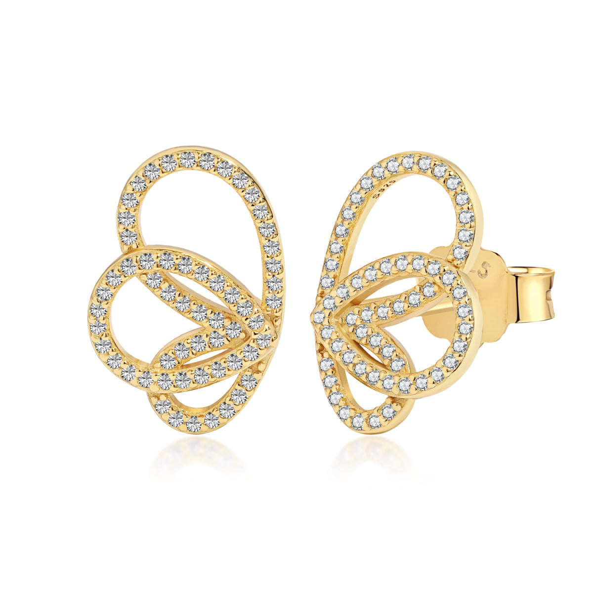 [Elitejewels]Exquisite Butterfly Shape Earrings