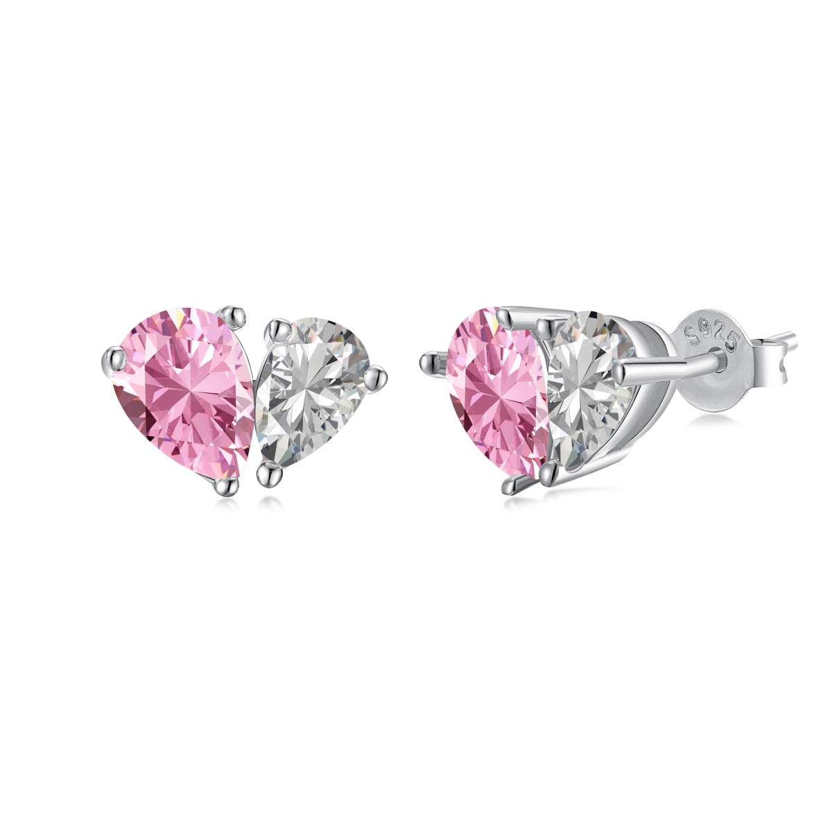 [Elitejewels]Dazzling Elegant Heart Cut Lover Earrings