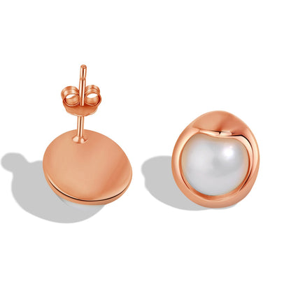 [Elitejewels]Dainty Bread Pearl Earrings