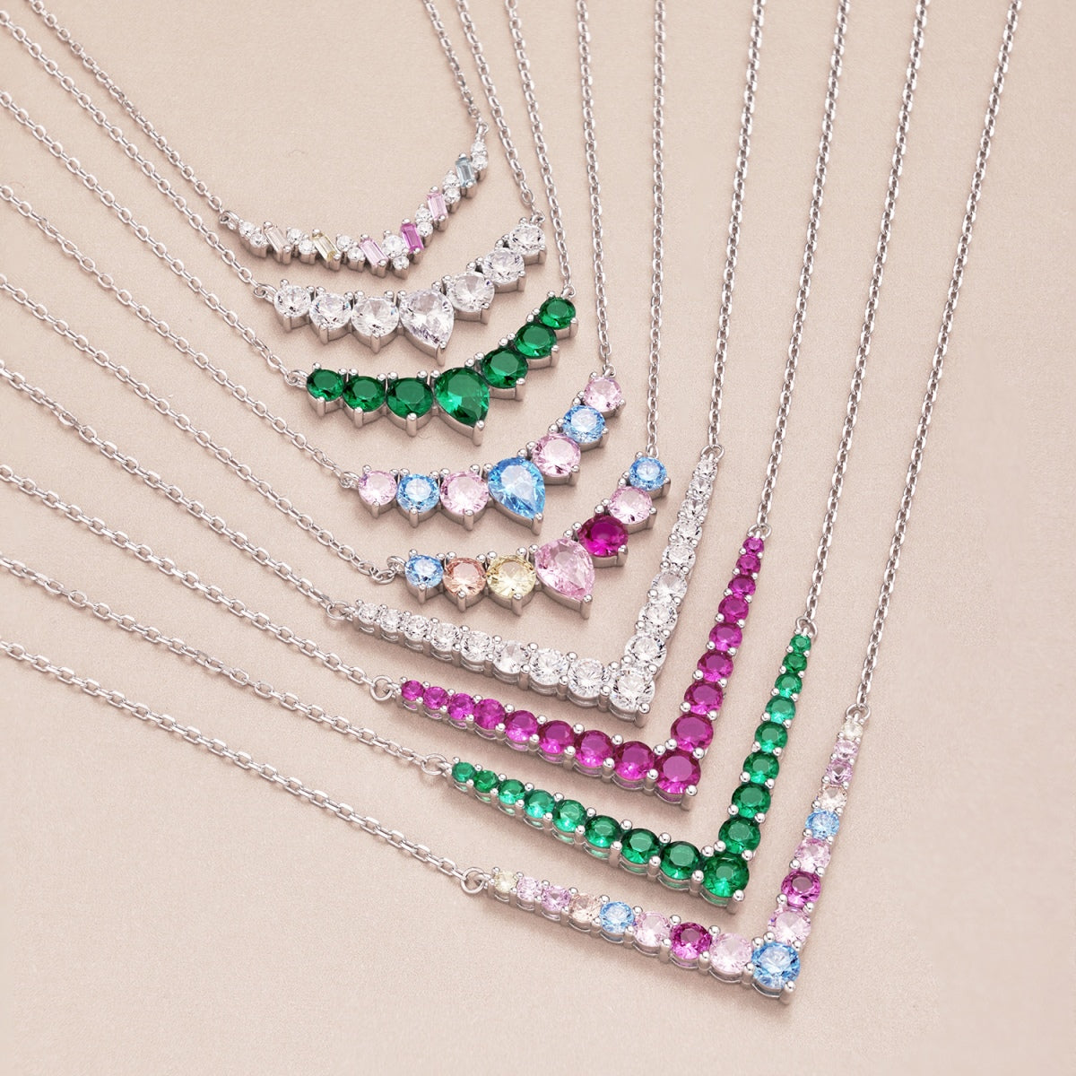 [Elitejewels]Dainty Colorful Heart Necklace