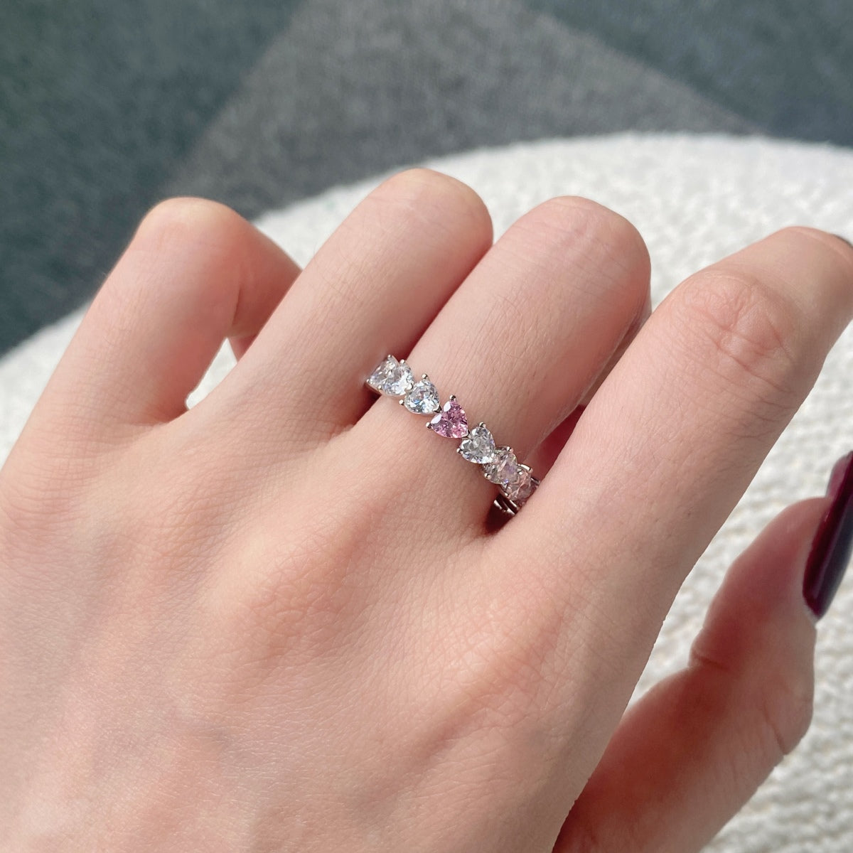 [Elitejewels]0.25 Carat Radiant Romance Heart Cut Lover Ring