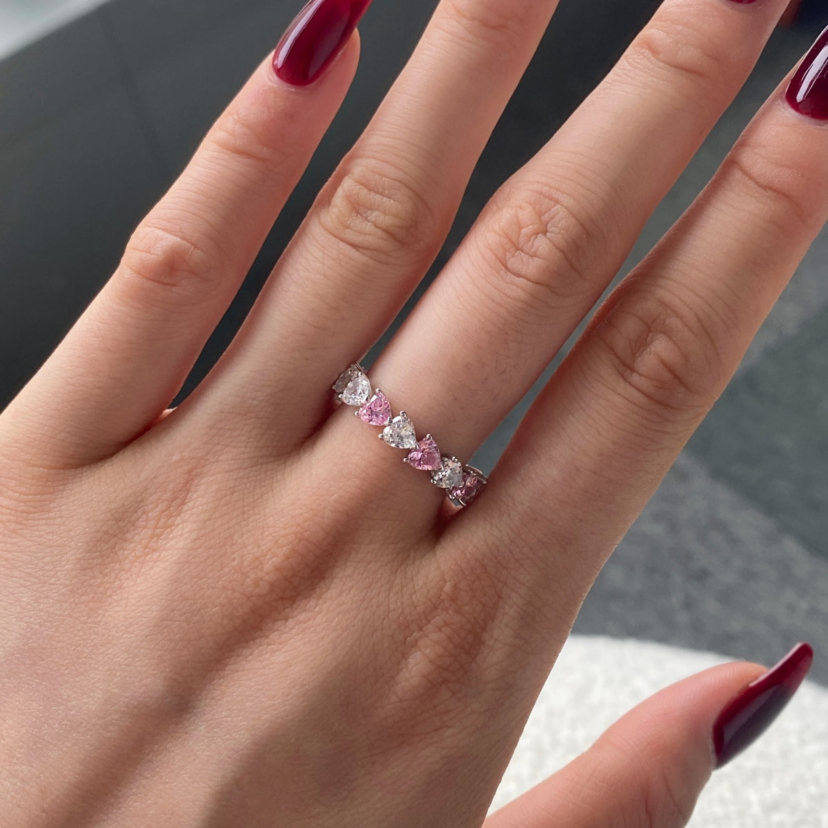 [Elitejewels]0.25 Carat Radiant Romance Heart Cut Lover Ring